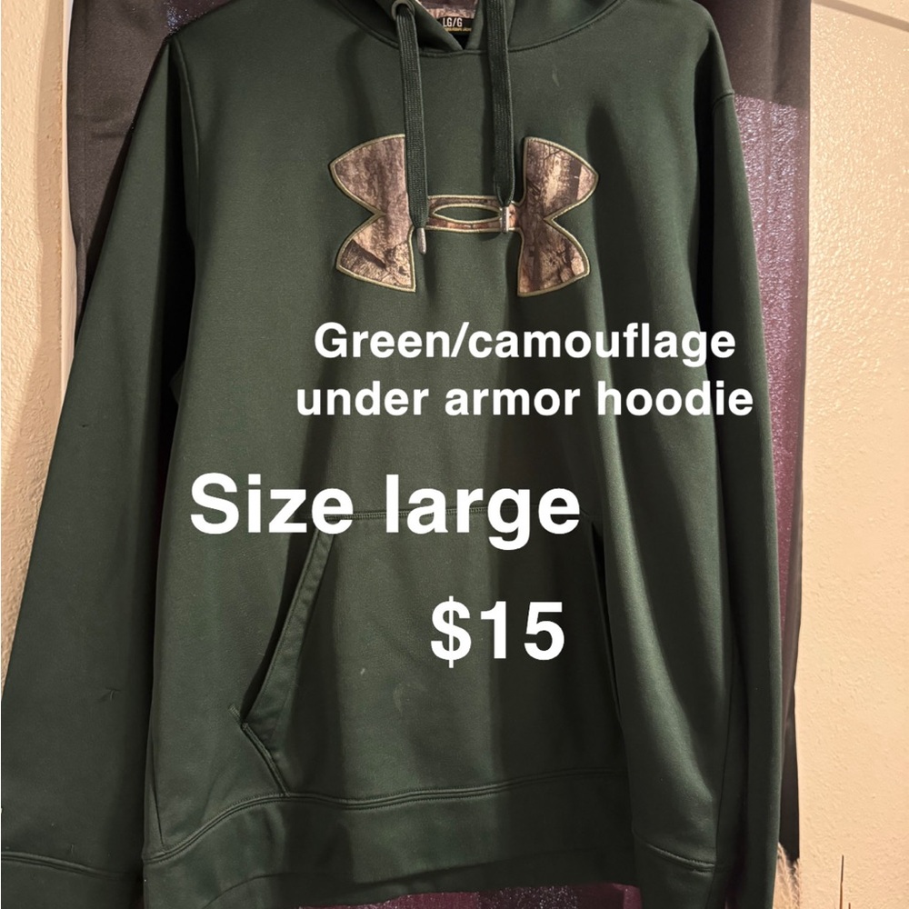 Under Armour Green Camouflage Hoodie